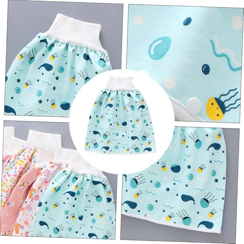 سراويل تدريب على استخدام النونية حفاضات تنورة شورتات ناعمة قابلة للتنفس للمواليد الجدد حتى الأطفال الصغار - Image 4